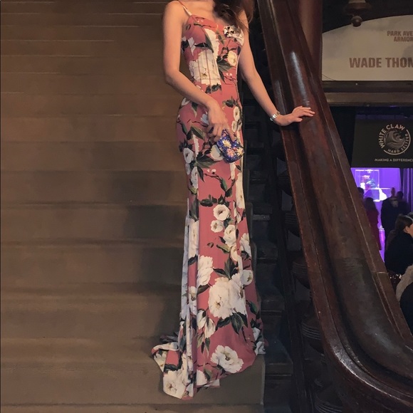 DOLCE GABBANA PINK FLORAL SILK dress IT42 (size 40-small) authentic - Picture 8 of 13